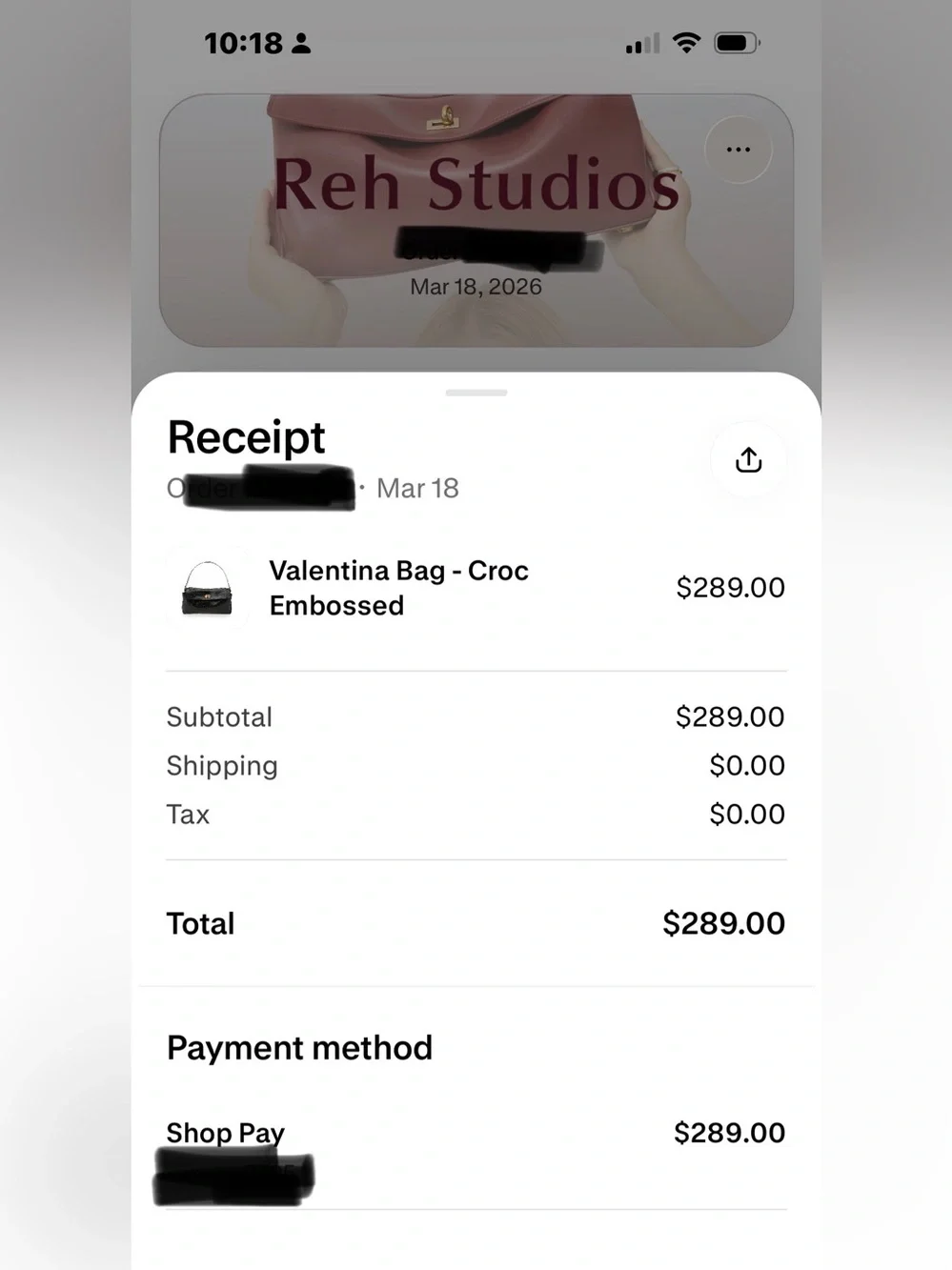Valentina Bag - Croc Embossed - Picture 8 of 8